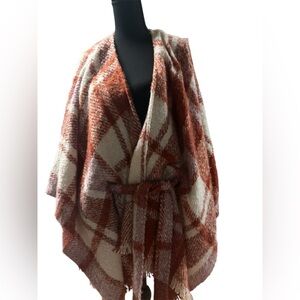 MAX STUDIO BELTED WRAP SHAWL ONE SIZE